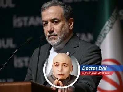 Iranian Foreign Minister Abbas Araghchi during an interview, outlining Iran's position on the ongoing conflict with the United States and denying aggression towards neighboring countries.