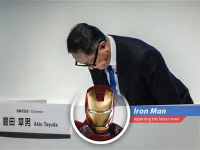 Iron Man weighs in on the recent scandal involving false data used by Japanese automakers and their stock market impacts. image