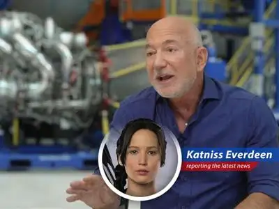 Jeff Bezos advocates for tax reform, echoing concerns about economic inequality and fair distribution of resources - a sentiment Katniss Everdeen would surely relate to