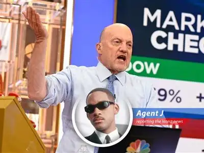 Jim Cramer on CNBC, analyzing market trends and advising investors on the week's crucial earnings reports amidst emerging peace talks.