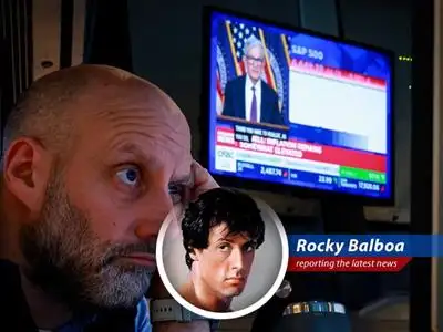 Jim Cramer on CNBC, cautioning investors about the sustainability of the stock market's rally amidst geopolitical tensions.