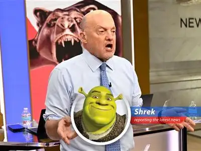 Jim Cramer on CNBC's Mad Money, dispensing wisdom like onions have layers, while Wall Street seemingly ignores him.