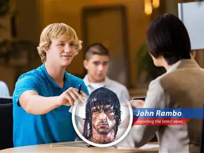 John Rambo provides humorous and satirical advice for recent college graduates entering a challenging job market. image