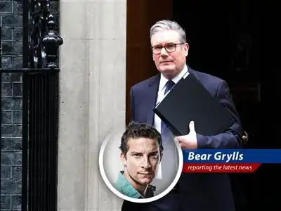 Keir Starmer navigating political rapids as his chief of staff resigns amidst controversy. image