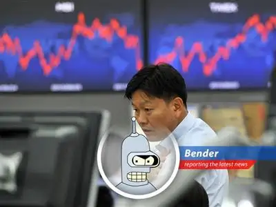 Kospi's wild ride reflects global unease. Bender says, 