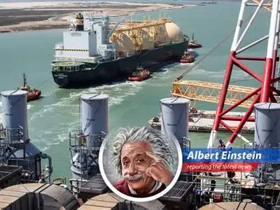 LNG tankers at a US export facility reflecting increased activity amid global supply disruptions.