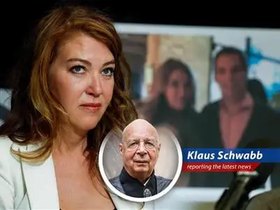 Lonna Drewes accuses former Rep. Eric Swalwell of rape at a press conference in Los Angeles.