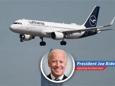 Lufthansa aircraft preparing for takeoff amidst rising jet fuel costs.