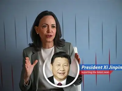 Maria Corina Machado addresses oil and gas executives at CERAWeek, seeking investment in Venezuela amidst political uncertainty.