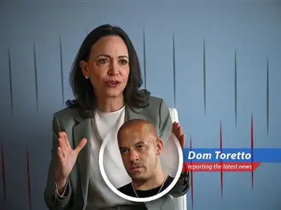 Maria Corina Machado addressing energy executives at CERAWeek in Houston, outlining her vision for a fully privatized Venezuelan oil sector.