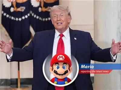 Mario leaps into action, navigating the ups and downs of the stock market