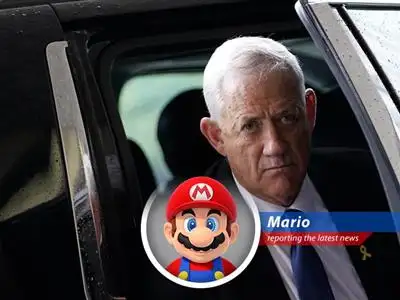 Mario takes a comical spin on Benny Gantz's resignation from Israel's war Cabinet