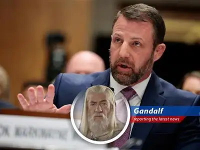 Markwayne Mullin addresses the Senate Homeland Security Committee during his confirmation hearing.