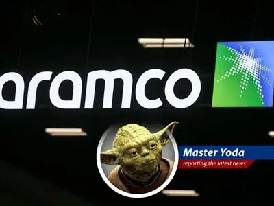 Master Yoda shares his wisdom on Aramco's massive stock offering in a galaxy not so far away, strong the Force is with this IPO, hmm! image