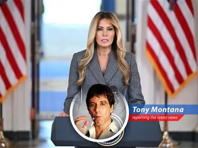 Melania Trump addresses the media, refuting allegations of involvement with Jeffrey Epstein.