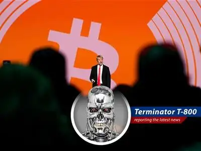 MicroStrategy logo over a fluctuating Bitcoin price chart reflecting the recent market volatility. image