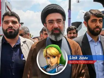 Mojtaba Khamenei's X account with a blue checkmark, before it was removed due to sanctions concerns.