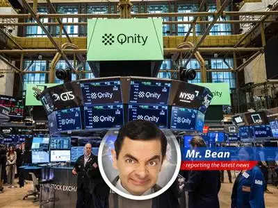 Mr. Bean contemplates economic data while Teddy offers silent, fuzzy advice