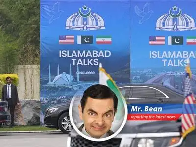 Mr. Bean contemplates the complexities of global finance and energy security.