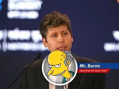 Mr. Burns contemplating the energy consumption of AI, with Smithers dutifully taking notes.