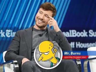 MrBeast, the youthful tycoon, now aims to conquer the financial world. My vast fortune trembles slightly, but only slightly. image