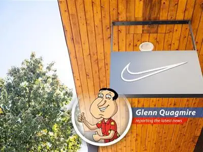 Nike store displaying an array of athletic footwear, illustrating the retailer's global reach and the challenges it faces in a competitive market.