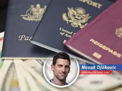 Novak Djokovic provides a humorous take on wealthy Americans seeking second citizenships and national residences in times of financial volatility. image