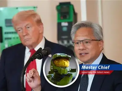 Nvidia CEO Jensen Huang not part of Trump's China visit, indicating ongoing challenges with chip sales in China.