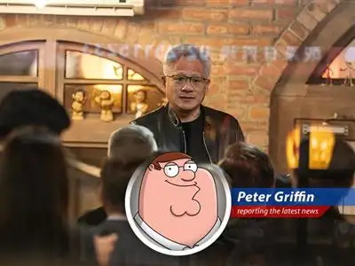 Nvidia stock takes a dip despite strong earnings, leaving investors and clueless cartoon dads alike scratching their heads.