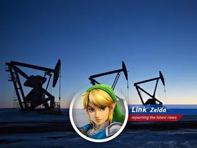 Oil derricks stand silhouetted against the sky, mirroring the looming threats and resource struggles of Hyrule.
