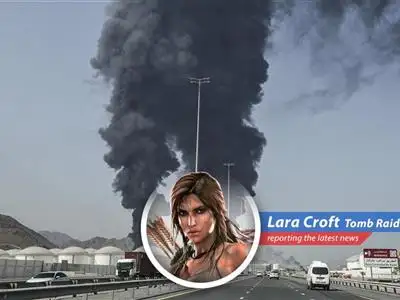 Oil refinery at sunset, symbolizing rising oil prices and geopolitical tensions in the Middle East.