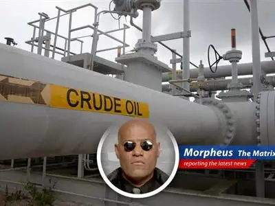 Oil tanker navigating through turbulent waters, symbolizing the volatile energy market.