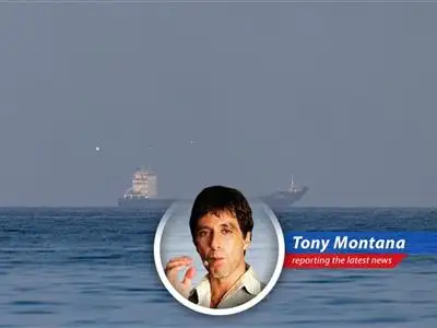 Oil tankers anchored outside the Gulf, awaiting passage through the Strait of Hormuz after a fragile truce between the U.S. and Iran.