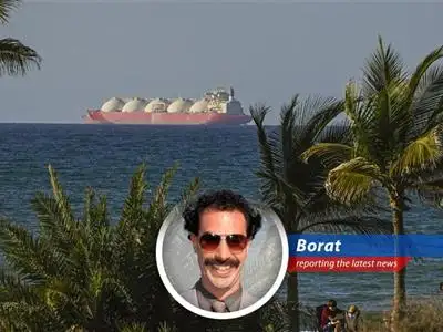 Oil tankers and commercial vessels navigate the Strait of Hormuz. The future of the strait remains uncertain amid conflicting reports.