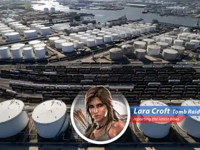 Oil tankers at sea, symbolizing the precarious balance of global energy supply amidst geopolitical instability.