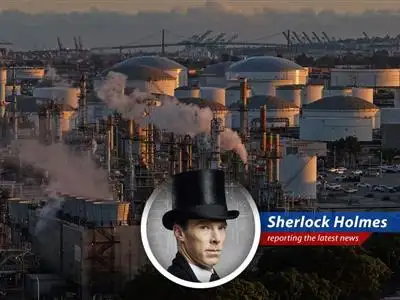 Oil tankers navigate the Strait of Hormuz, a critical chokepoint for global oil supplies.