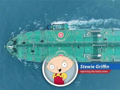 Oil tankers navigate the Strait of Hormuz, a critical global oil transit point.