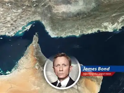 Oil tankers navigating the Strait of Hormuz, a critical chokepoint for global oil supply.