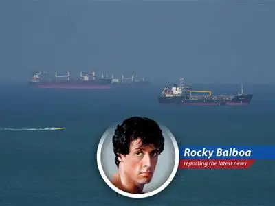 Oil tankers navigating the Strait of Hormuz, a critical energy chokepoint.