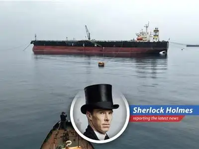 Oil tankers navigating troubled waters, a visual representation of the precarious energy landscape.