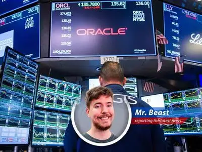 Oracle's one-year stock chart reflects a volatile year, now spiking after positive earnings and AI infrastructure plans.