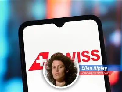 Passengers deplane after a Swiss International flight aborted takeoff due to an engine malfunction