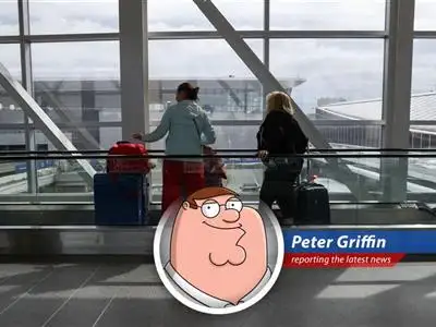 Peter Griffin ponders the rising cost of air travel. Maybe I should just drive?