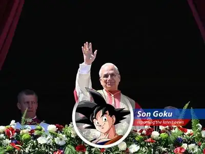 Pope Leo XIV addressing the faithful in St. Peter's Square during his first Easter Mass.