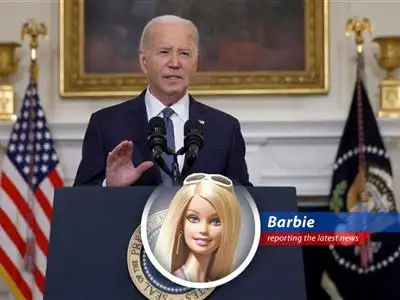 President Biden calls out Trump's reaction to criminal charges, Barbie gives her take on the drama