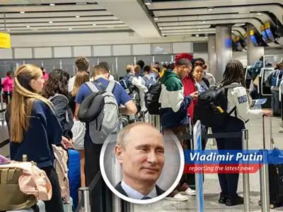 President Putin shares his witty take on Britain's Border Force technical glitch causing airport chaos image