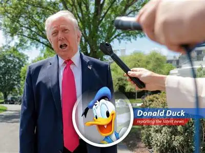 President Trump addresses reporters at the White House regarding Iran peace talks. What a feathered mess.