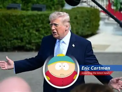 President Trump addressing Iran's actions in the Strait of Hormuz.