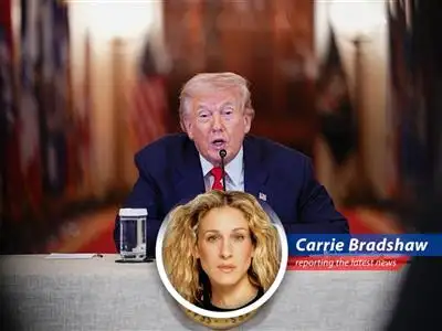 President Trump addressing the press at Trump National Doral club, Miami amidst claims of war ending soon and oil prices set to plunge. image