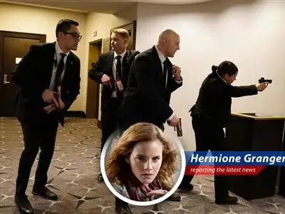 President Trump and First Lady Melania being evacuated from the White House Correspondents' Dinner after shots were fired